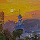 Suzdal sunset oil Painting. Pictures. StudioMoments. My Livemaster. Фото №4