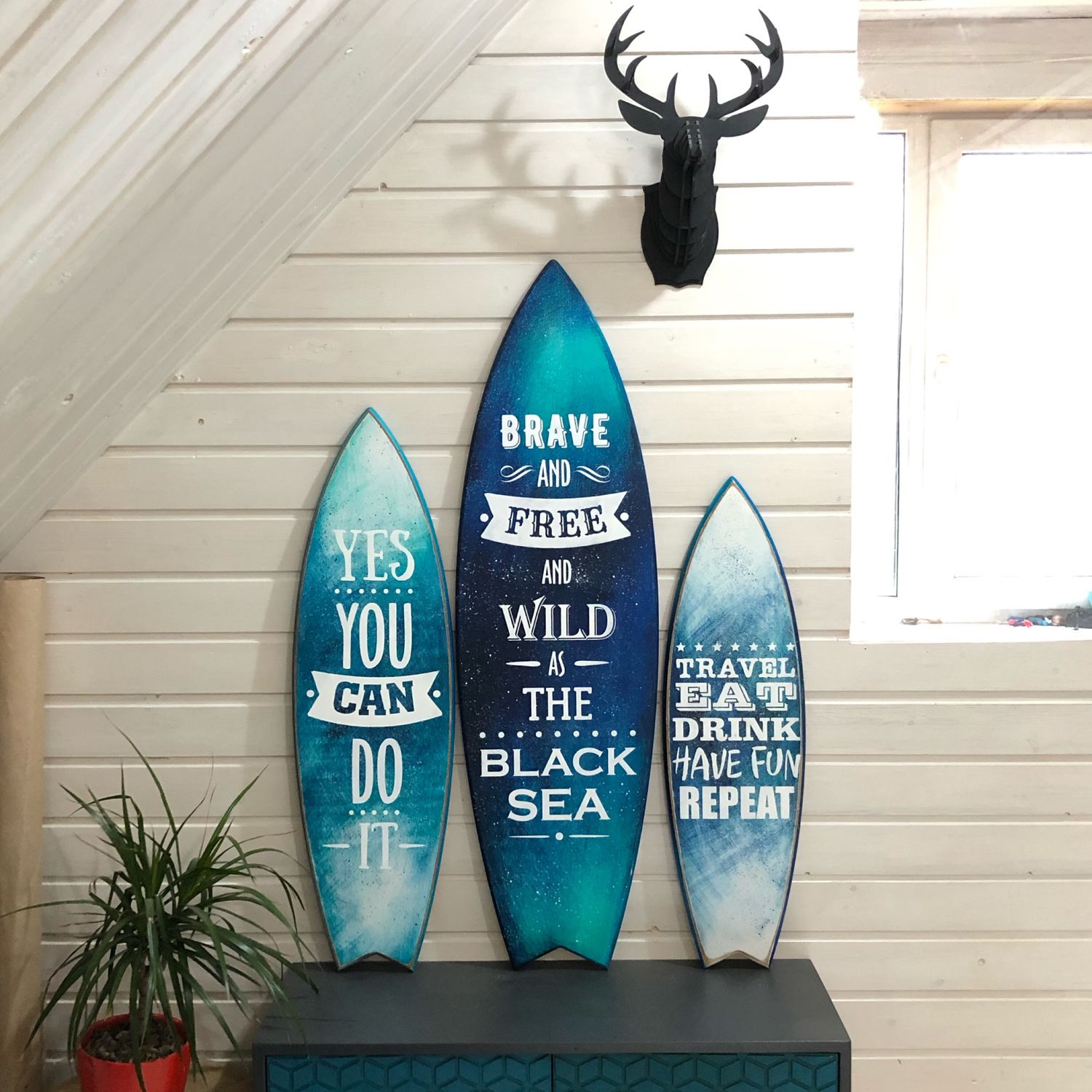 Доска для серфинга декоративная