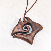 Украшения handmade. Livemaster - original item Pendant-Amulet made of manta wood (walnut). Handmade.