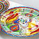 Мексиканские тарелки - набор тарелок на стену 4 шт. Тарелки декоративные. Декоративные тарелки Тани Шест. Интернет-магазин Ярмарка Мастеров.  Фото №2