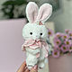 Зайка тедди ручной работы. Тедди Зверята. MyTeddyStore. Ярмарка Мастеров.  Фото №8