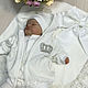 Костюм для новорожденных белый. Комплекты одежды для малышей. Teddi 24 (teddi24_). Интернет-магазин Ярмарка Мастеров.  Фото №2