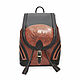  Backpack leather female brown Yasmina Mod R50-622-1, Backpacks, St. Petersburg,  Фото №1