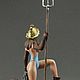 Soldier 80 mm. Pin Up Girl Figurine. Female Gladiator. Miniature figurines. Ekaterina A-Mi (miniatjuraA-Mi). Интернет-магазин Ярмарка Мастеров.  Фото №2