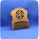 Wooden comb for beard and mustache FERN. Beard Accessories. Magic wood. Online shopping on My Livemaster.  Фото №2