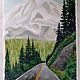Painting Mountains, mountains in watercolor, road in the mountains, painting in watercolor. Pictures. marselart. My Livemaster. Фото №5