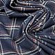 Костюмная в клетку лён с шелком LORO PIANA, Италия. Ткани. O!Fabric итальянские ткани. Ярмарка Мастеров.  Фото №6