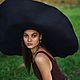 Шляпа диаметром 80 см в чёрном цвете, Шляпы, Москва,  Фото №1
