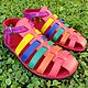 Sandals in retro style with straps unisex, Sandals, Moscow,  Фото №1