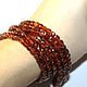 Спессартин 4мм нить 38см. Бусины. Beads. Ярмарка Мастеров.  Фото №4