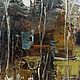  Деревня у реки. Картины. Картины настроения Василия Черных (kartiny-nastroeniya-vasiliya-chernyh). Ярмарка Мастеров.  Фото №4