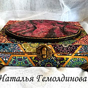 Для дома и интерьера handmade. Livemaster - original item Box: Red stone. Handmade.