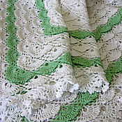 Работы для детей, handmade. Livemaster - original item Plaid children knitted openwork. Handmade.