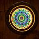 Stained glass window round D 70 cm - stained glass window. Stained glass. Art by Tanya Shest. My Livemaster. Фото №4