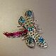 Dragonfly brooch 'Summer' with topaz and rubies. Brooches. SELENA. My Livemaster. Фото №6
