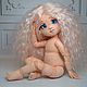  шарнирная вязанная куколка. Интерьерная кукла. EVi. interior doll интерьерная кукла. Интернет-магазин Ярмарка Мастеров.  Фото №2