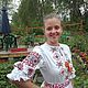 Order Women's shirt with embroidery. Embroidery scene. MARUSYA-KUZBASS (Marusya-Kuzbass). Livemaster. . People\\\'s shirts Фото №3