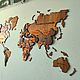  Карта мира из дерева без оргстекла. Карты мира. Masterkart. Интернет-магазин Ярмарка Мастеров.  Фото №2