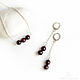 Garnet earrings 'Pomegranate Juice'. Earrings. MAGNOLIA. Online shopping on My Livemaster.  Фото №2