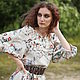 Women's linen summer dress 'Meadow flowers' light. Dresses. ZanKa. Online shopping on My Livemaster.  Фото №2