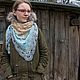 Заказать Вязаный бактус, платок на осень, шаль ручной работы. anna_hmdecor. Ярмарка Мастеров. . Бактус Фото №3
