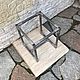 Основание табурета. Табуреты. steel_zigzag. Интернет-магазин Ярмарка Мастеров.  Фото №2