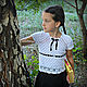Order Blouse to school 'first-grader'. Shop Natalia Glebovskaya. Livemaster. . Sweater Jackets Фото №3