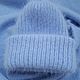 Order Blue set (hat, bactus, mittens) made of mink down (Angora). Knitted with love. Livemaster. . Headwear Sets Фото №3