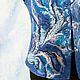 Валяный синий жилет: Цвет  королевы. Жилеты. Наталья Литош (Alica69). Ярмарка Мастеров.  Фото №5