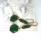 Natural Green Jade Earrings. Earrings. AfricaForever. My Livemaster. Фото №4