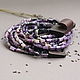 Necklace 'Charm' of the Yakut natural charoite, plum, Necklace, Moscow,  Фото №1