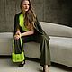 Сумка из флуоресцентных бусин LIME. Сумка через плечо. DASHKOZAK ACCESSORIES. Ярмарка Мастеров.  Фото №6