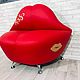 Диван губы 110 см Kiss. Диваны. Креативная мебель Виктора Бороздина. Ярмарка Мастеров.  Фото №4