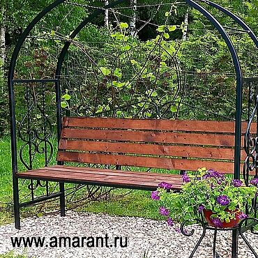 Дача и сад ручной работы. Ярмарка Мастеров - ручная работа Скамейка с аркой "Прима". Handmade.