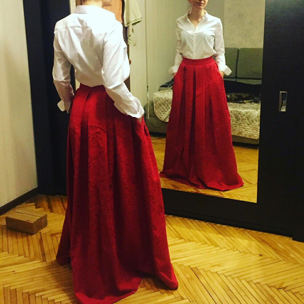 Юбка из жаккарда доставка