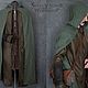 Order Linen Cloak Strider Pine color (inspired Aragorn LOTR). Svetliy Sudar Leather Arts Workshop. Livemaster. . Cosplay costumes Фото №3