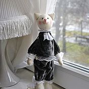 Куклы и игрушки handmade. Livemaster - original item Tilda Animals: Tilda dolls: kitty Little Lord. Handmade.