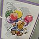 Order Picture cross stitch mouse with balloons cross Stitch. sweet-home11. Livemaster. . Pictures Фото №3
