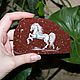 Painting on stone-Korgon Porphyry Magnet Horse. Stones. Souvenirs from a stone (yashmamagnit). Online shopping on My Livemaster.  Фото №2