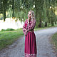 Long linen dress 'Berry summer' pink. Dresses. ZanKa. My Livemaster. Фото №6