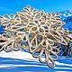 SNOWFLAKE WITH SILVERING 2 PIECES. Dream Catcher Materials. The Gift Oasis. My Livemaster. Фото №9