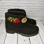 Обувь ручной работы handmade. Livemaster - original item Ankle boots black Rowan. Handmade.