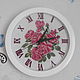 Часы с ручной вышивкой "Розы", Часы классические, Улан-Удэ,  Фото №1