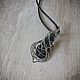 A pendant with an ophite wire wrap. Pendant. selenawirejewelry. My Livemaster. Фото №6