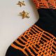RussianSocks Черные вязаные носки подарок мужчине на 23 февраля. Носки. RussianSocks ВЯЗАНЫЕ НОСКИ ВАРЕЖКИ. Интернет-магазин Ярмарка Мастеров.  Фото №2