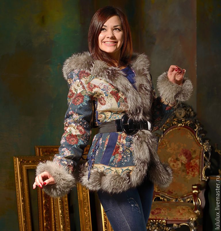 Куртка в русском стиле женская (32 фото)