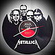 Wall clock Metallica. Vinyl Clocks. Vinyl Time. Online shopping on My Livemaster.  Фото №2