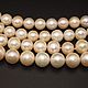 Natural Cream Pearl Beads Class AAA 11 mm, Beads1, Moscow,  Фото №1