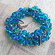 Bracelet 'Blue ice'. Bead bracelet. Jewelry and accessories by IRIS. Online shopping on My Livemaster.  Фото №2