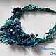 Order The set ' Heavenly azure'. shustrik. Livemaster. . Necklace Фото №3